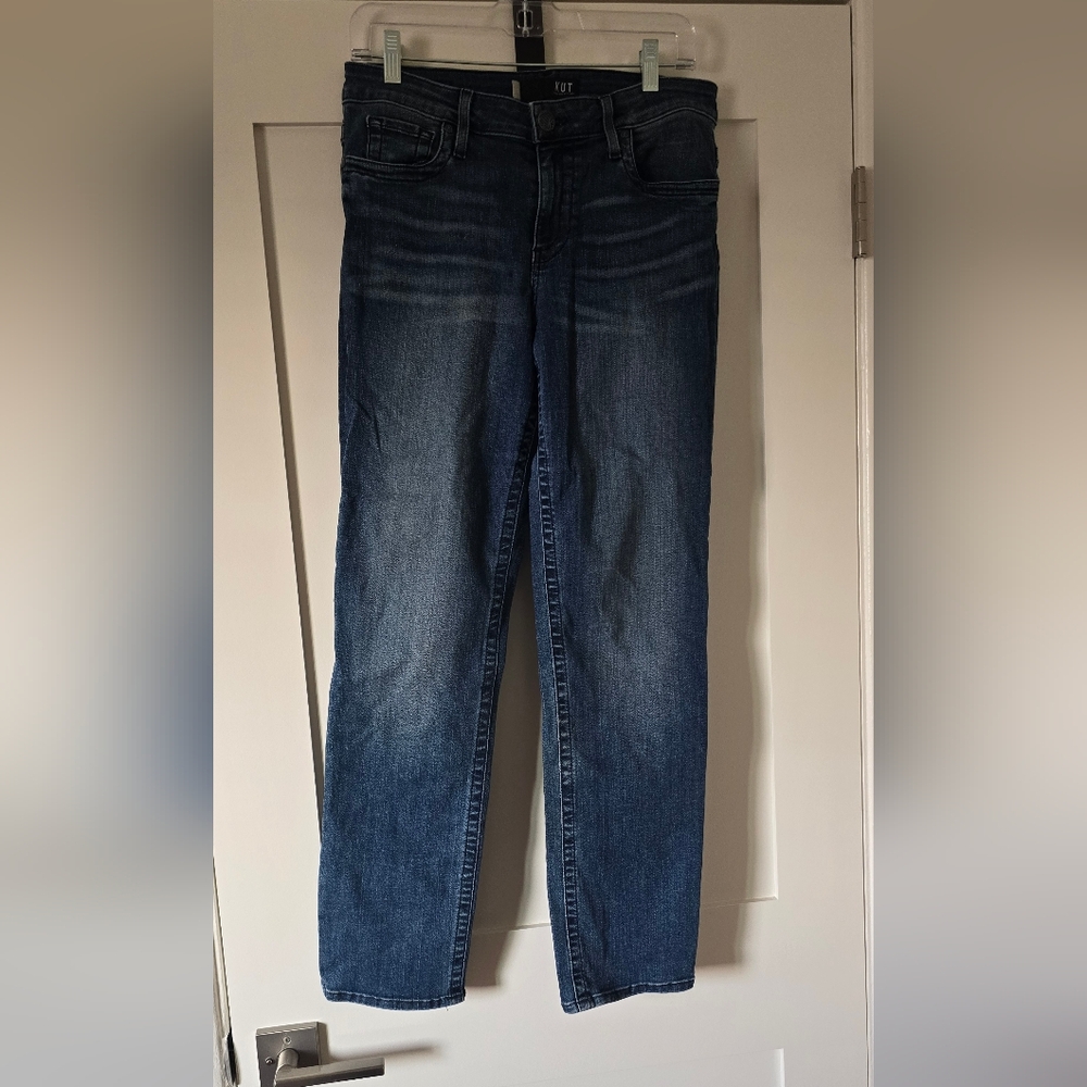 Kut from the Kloth Women's Straight Leg Jeans - Dark Blue Wash